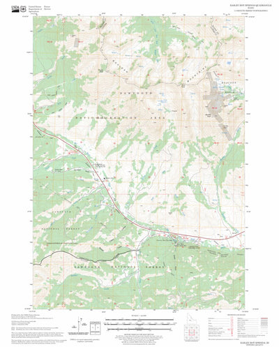 US Forest Service - Topo Easley Hot Springs, ID FSTopo Legacy digital map