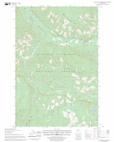 US Forest Service - Topo East Canyon Ridge, WA FSTopo Legacy digital map