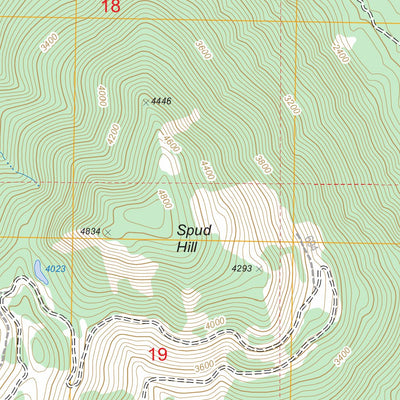 US Forest Service - Topo East Canyon Ridge, WA FSTopo Legacy digital map