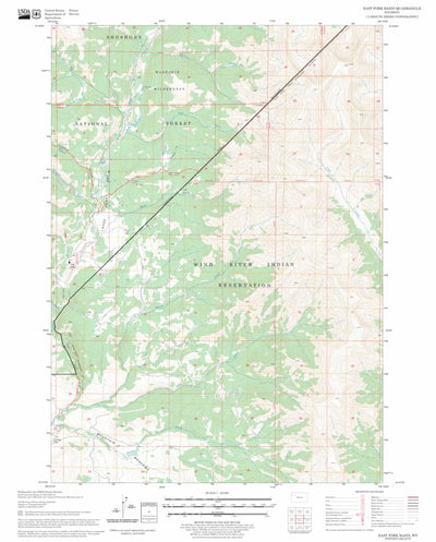US Forest Service - Topo East Fork Basin, WY FSTopo Legacy digital map