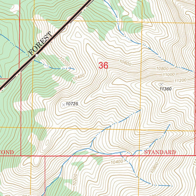 US Forest Service - Topo East Fork Basin, WY FSTopo Legacy digital map