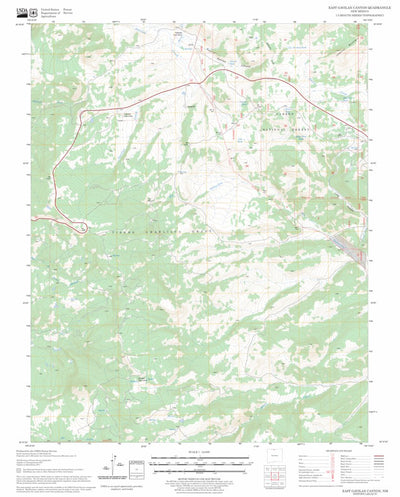 US Forest Service - Topo East Gavilan Canyon, NM FSTopo Legacy digital map