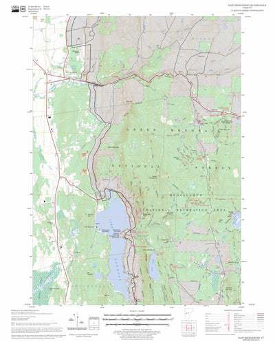 US Forest Service - Topo East Middlebury, VT FSTopo Legacy digital map