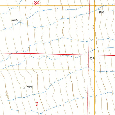 US Forest Service - Topo East of Millett Ranch, NV FSTopo Legacy digital map