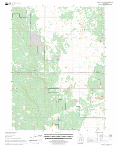 US Forest Service - Topo East of Pondosa, CA FSTopo Legacy digital map