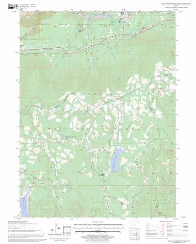 US Forest Service - Topo East Park Reservoir, UT FSTopo Legacy digital map