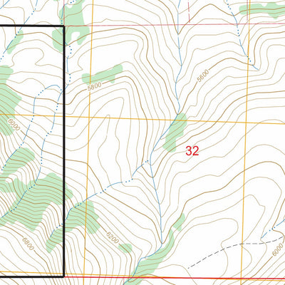 US Forest Service - Topo East Pryor Mountain, MT FSTopo Legacy digital map