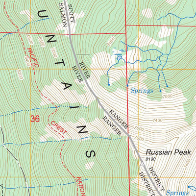 US Forest Service - Topo Eaton Peak, CA FSTopo Legacy digital map