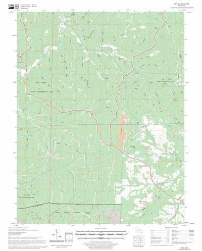 US Forest Service - Topo Ebo, MO FSTopo Legacy digital map