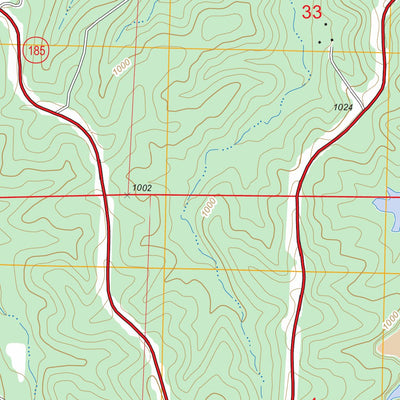 US Forest Service - Topo Ebo, MO FSTopo Legacy digital map