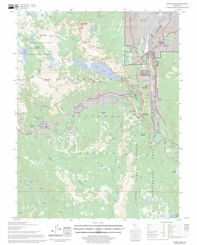 US Forest Service - Topo Echo Lake, CA FSTopo Legacy digital map