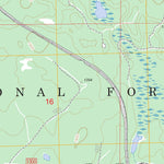 US Forest Service - Topo Echo Lake, MI FSTopo Legacy digital map
