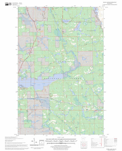 US Forest Service - Topo Echo Lake, MN FSTopo Legacy digital map