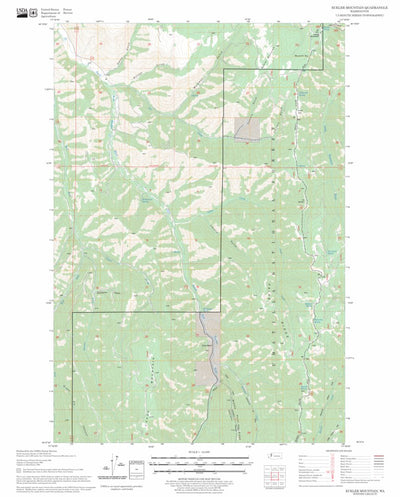 US Forest Service - Topo Eckler Mountain, WA FSTopo Legacy digital map