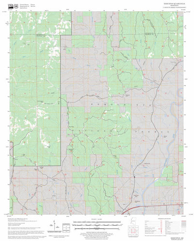 US Forest Service - Topo Eddiceton, MS FSTopo Legacy digital map