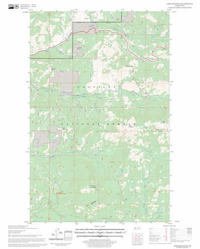 US Forest Service - Topo Edds Mountain, WA FSTopo Legacy digital map