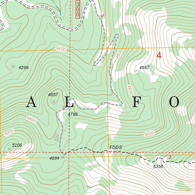 US Forest Service - Topo Edds Mountain, WA FSTopo Legacy digital map