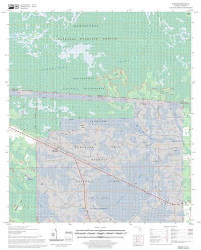 US Forest Service - Topo Eddy, FL - GA FSTopo Legacy digital map