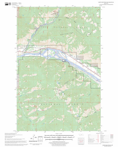US Forest Service - Topo Eddy Mountain, MT FSTopo Legacy digital map