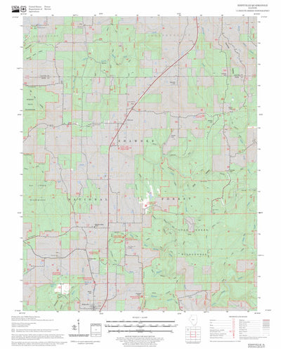 US Forest Service - Topo Eddyville, IL FSTopo Legacy digital map