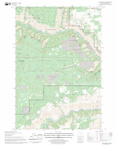US Forest Service - Topo Eden Ridge, OR - WA FSTopo Legacy digital map