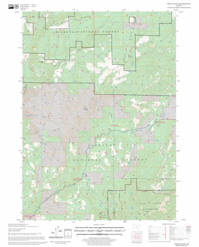 US Forest Service - Topo Eden Valley, OR FSTopo Legacy digital map
