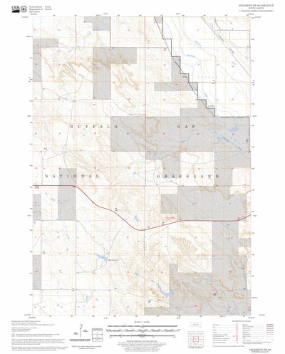 US Forest Service - Topo Edgemont SW, SD FSTopo Legacy digital map