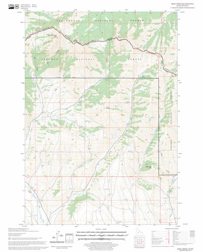 US Forest Service - Topo Edie Creek, ID - MT FSTopo Legacy digital map