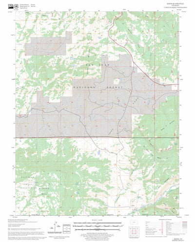 US Forest Service - Topo Edith, CO FSTopo Legacy digital map