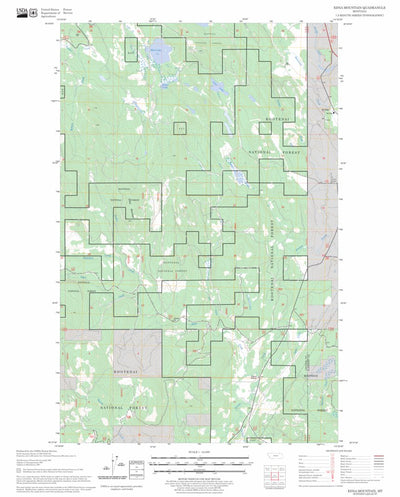 US Forest Service - Topo Edna Mountain, MT FSTopo Legacy digital map