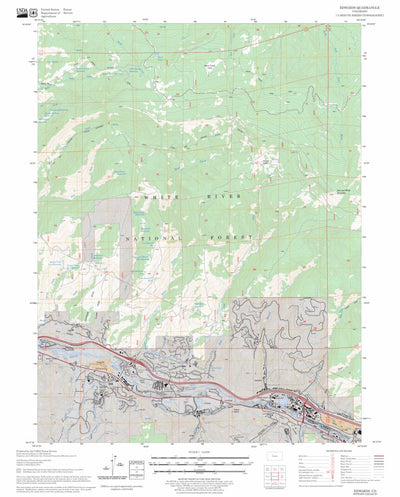 US Forest Service - Topo Edwards, CO FSTopo Legacy digital map