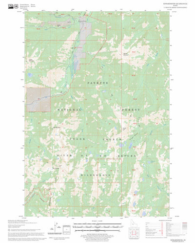 US Forest Service - Topo Edwardsburg, ID FSTopo Legacy digital map