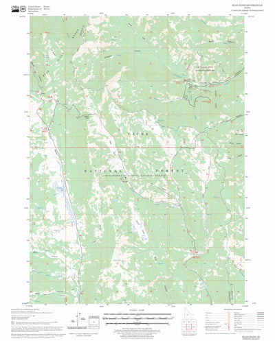 US Forest Service - Topo Egan Basin, ID FSTopo Legacy digital map