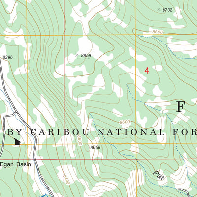 US Forest Service - Topo Egan Basin, ID FSTopo Legacy digital map