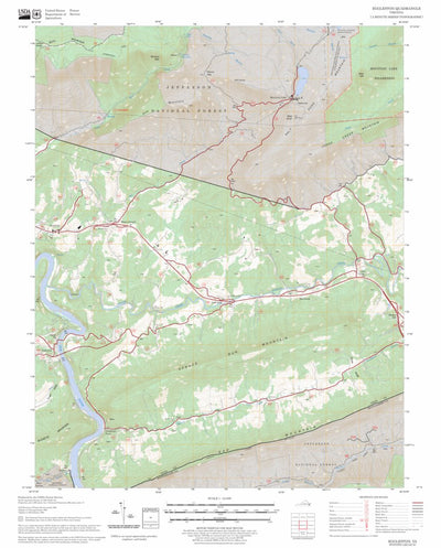 US Forest Service - Topo Eggleston, VA FSTopo Legacy digital map