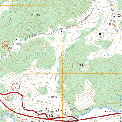 US Forest Service - Topo Eggleston, VA FSTopo Legacy digital map