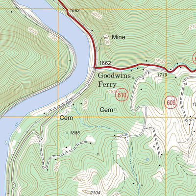 US Forest Service - Topo Eggleston, VA FSTopo Legacy digital map
