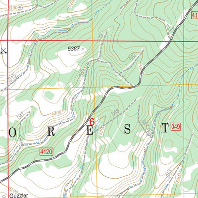 US Forest Service - Topo Egypt Canyon, OR FSTopo Legacy digital map
