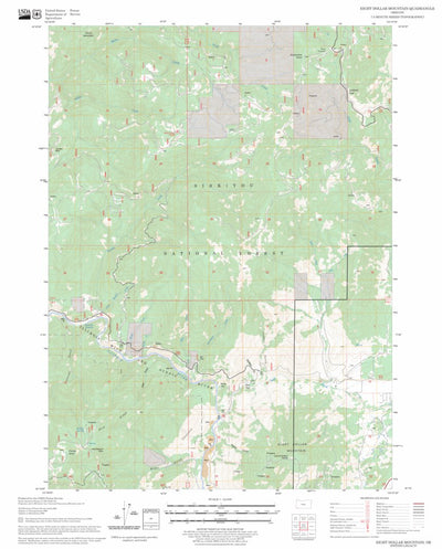 US Forest Service - Topo Eight Dollar Mountain, OR FSTopo Legacy digital map