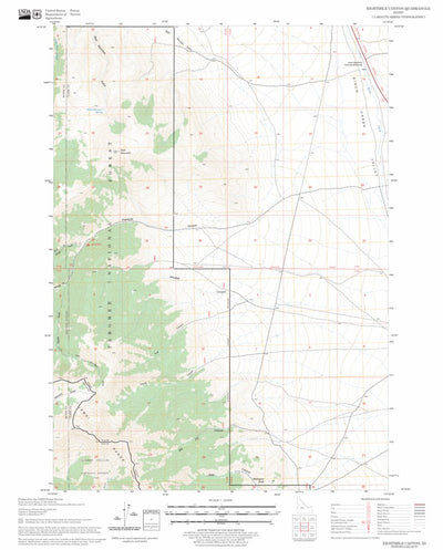 US Forest Service - Topo Eightmile Canyon, ID FSTopo Legacy digital map