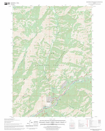 US Forest Service - Topo Eightmile Mountain, ID FSTopo Legacy digital map