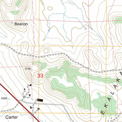 US Forest Service - Topo Ekalaka, MT FSTopo Legacy digital map