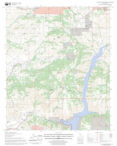 US Forest Service - Topo El Cajon Mountain, CA FSTopo Legacy digital map
