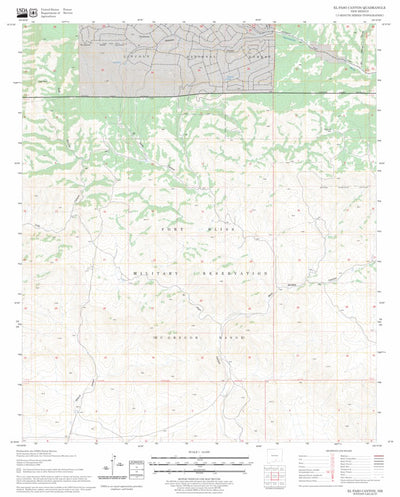 US Forest Service - Topo El Paso Canyon, NM FSTopo Legacy digital map