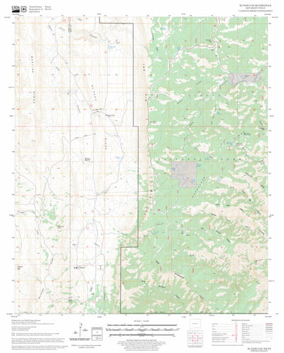 US Forest Service - Topo El Paso Gap, NM - TX FSTopo Legacy digital map