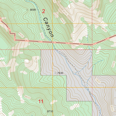 US Forest Service - Topo El Porvenir, NM FSTopo Legacy digital map