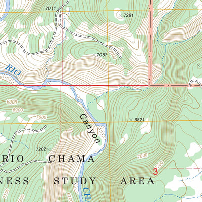 US Forest Service - Topo El Vado, NM FSTopo Legacy digital map