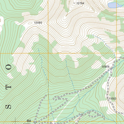 US Forest Service - Topo El Valle Creek, CO FSTopo Legacy digital map