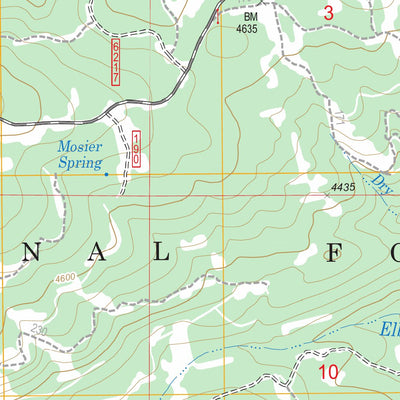 US Forest Service - Topo Elbow Creek, OR - WA FSTopo Legacy digital map