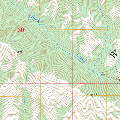 US Forest Service - Topo Elbow Creek, OR - WA FSTopo Legacy digital map